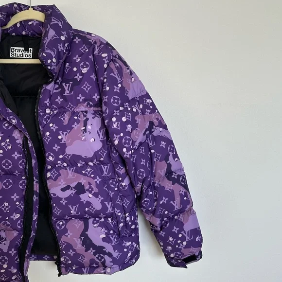 Bravest Studios Purple Camo Puffer NWOT - Picture 4 of 9